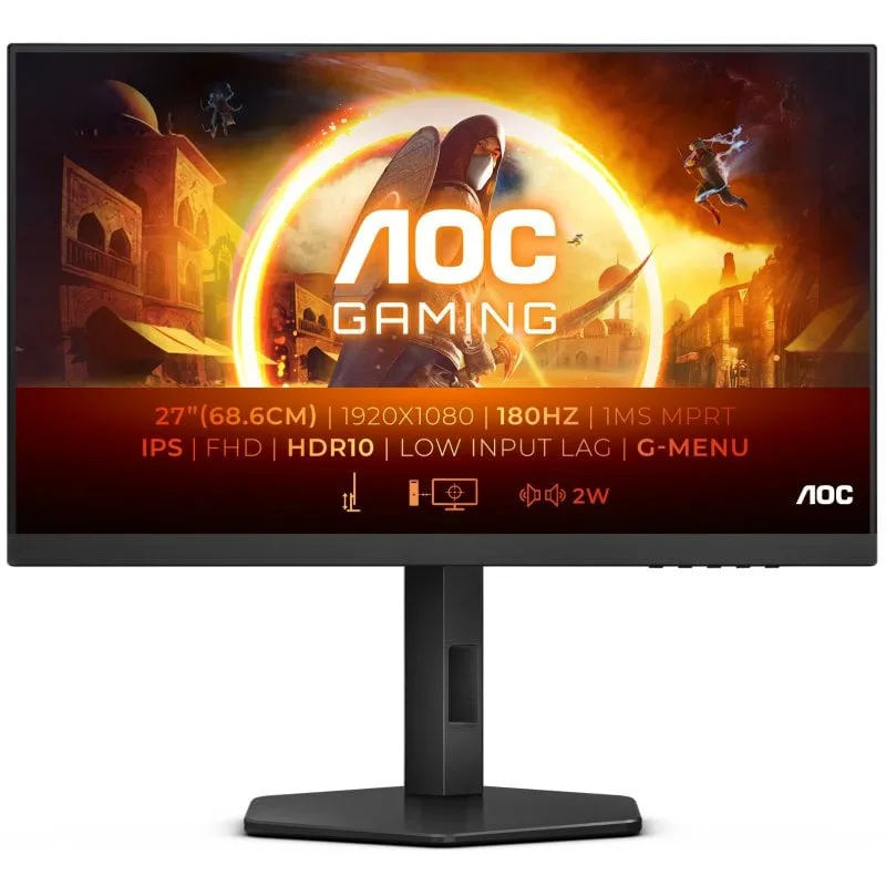 AOC 27G4X 27" LED Fast IPS FullHD 180Hz Compatibile con G-Sync - immagine 1