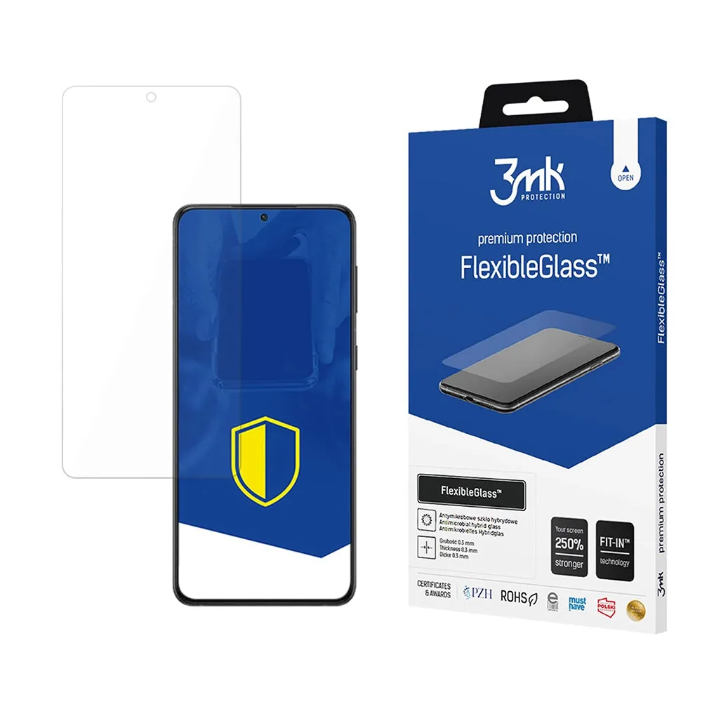 Pellicola protettiva per schermo 3MK FlexibleGlass per Samsung Galaxy S24 FE S721, Vetro Flessibile, Colla Completa - immagine 1