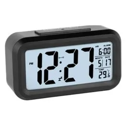 Sveglia JUSTAMINUTE Multifunzione con snooze Black JD9519N - immagine 1