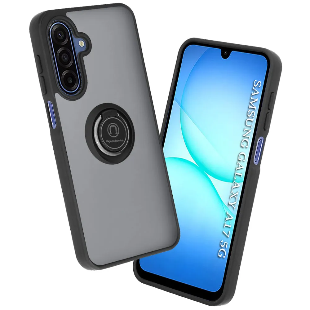 Custodia per Samsung Galaxy A18 5G A186 / A18 4G A185 / F17 / M17 / A17 4G A175, Techsuit, Glinth, Nera - immagine 1