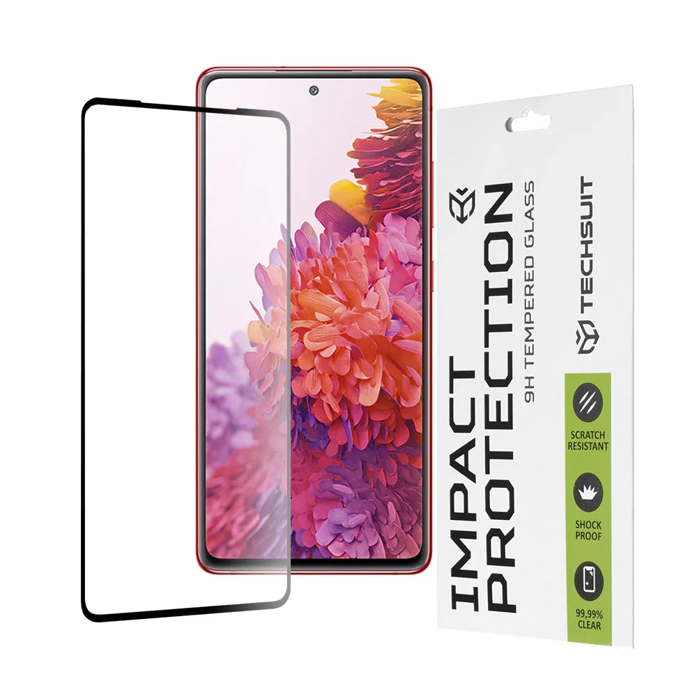 Pellicola protettiva per schermo Techsuit per Samsung Galaxy S20 FE 2022 G781 / S20 FE 5G G781 / S20 FE G780, Vetro Temperato, Full Glue, 111D, Nero - immagine 1