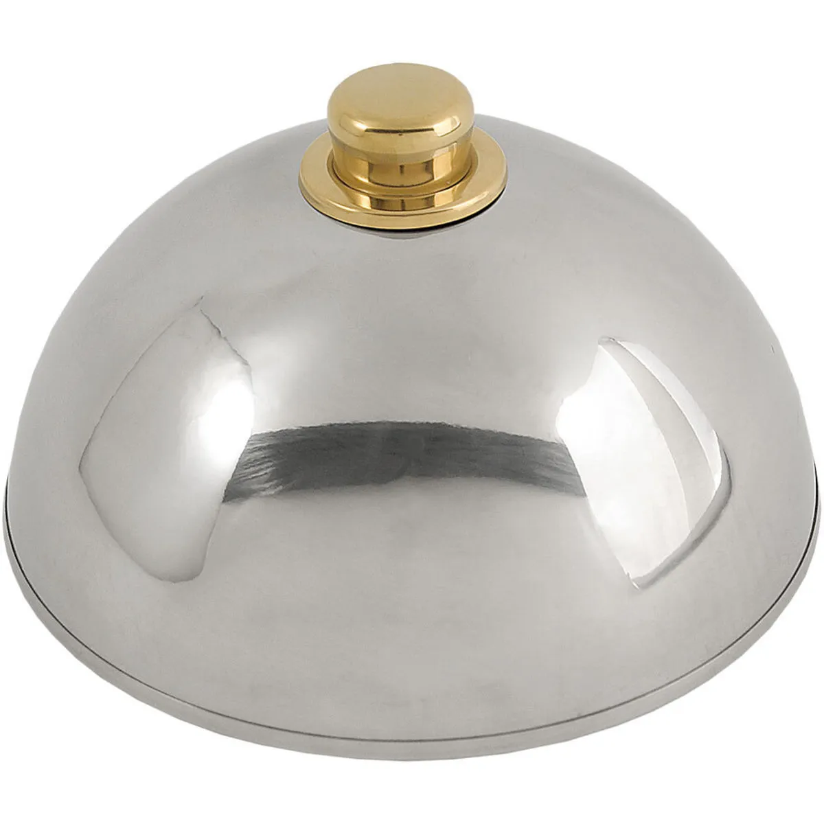 Sunnex Cloche per piatti con manico a pomello color oro, Ø 25 cm, altezza 11 cm; 25x11 cm (ØxH); argento - immagine 1