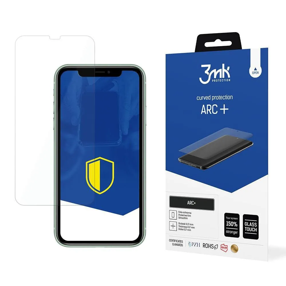 Pellicola protettiva per schermo 3MK ARC+ per Apple iPhone 11, Plastica - immagine 1