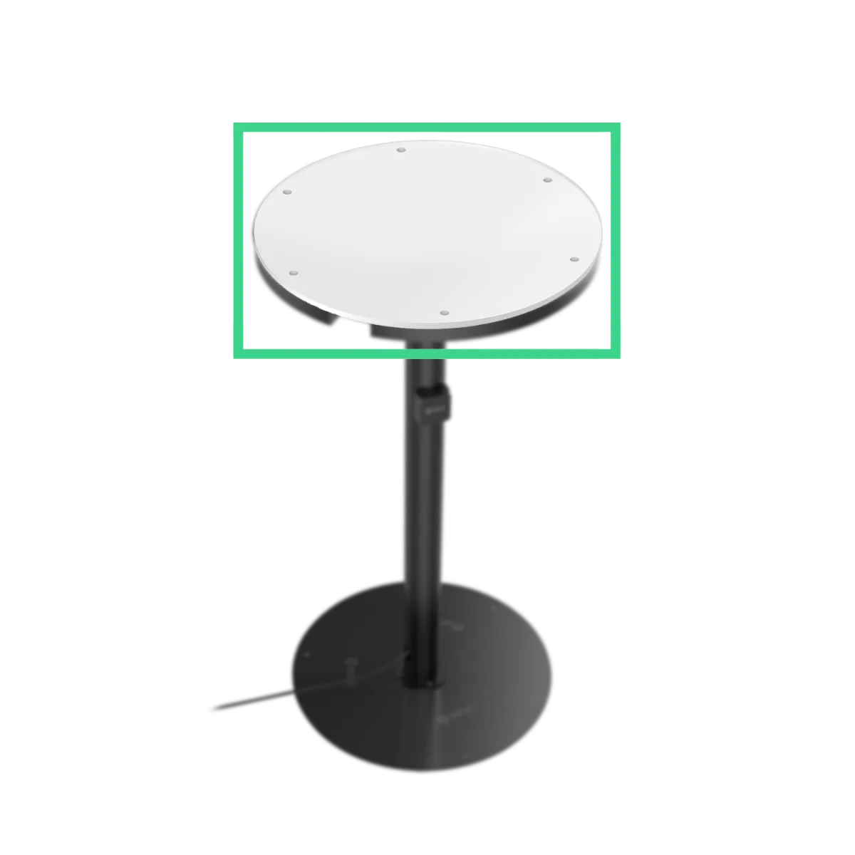 akkut Piano del tavolo in acrilico per CHAT LIGHT; trasparente - immagine 1