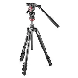 Treppiede con Testa 4 Kg BEFREE Live con Testa Video e Chiusure a Leva Black e Silver MVKBFRL LIVE - immagine 1