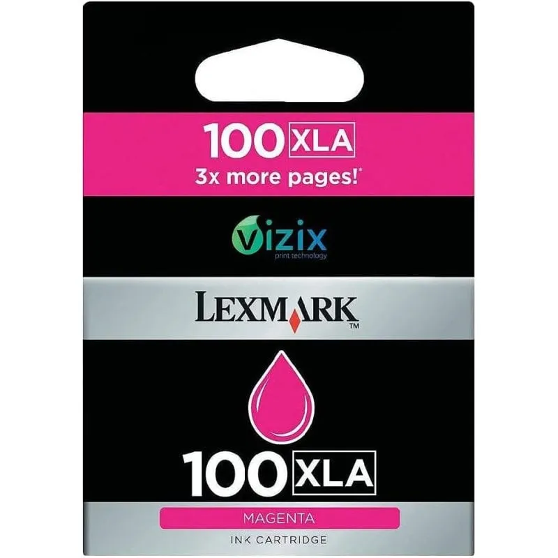 Cartuccia d'inchiostro Lexmark 100XLA 1 pezzo(i) Originale ad alta capacità (XL) Magenta - immagine 1