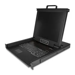 Kvm switch Single Port Rackmount KVM Console with 17” Display Black RKCONS1701 - immagine 1
