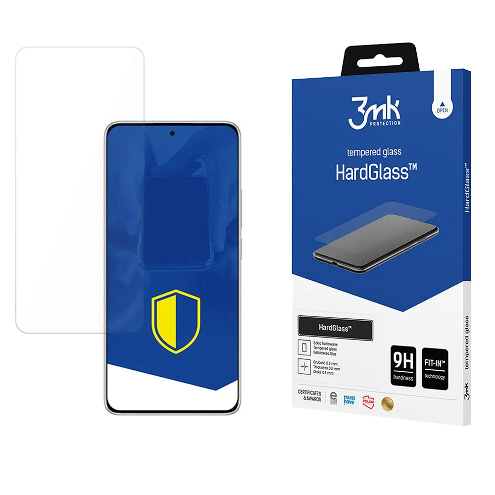 Pellicola protettiva per schermo 3MK HardGlass per Xiaomi Redmi Note 14 5G / Note 14 4G (Regionale), Vetro Temperato, Colla Completa - immagine 1