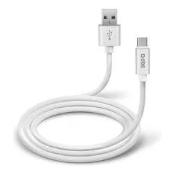 Cavo USB C POLO Antigroviglio White 1m TECABLPOLOTYPECW - immagine 1