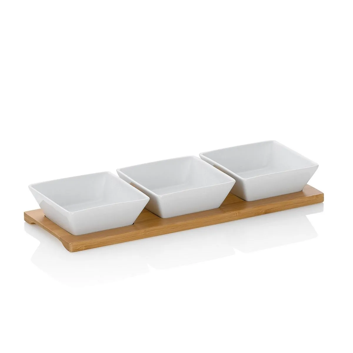 kela Set di ciotole Philipa in porcellana, 4 pezzi; 33.5x12x5 cm (LxLxH); bianco; rettangolare - immagine 1
