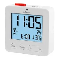Sveglia JUSTAMINUTE Multifunzione radiocontrollata Bianco JD9031B - immagine 1
