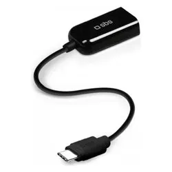 Cavo adattatore Otg Type C Type A Black 0,15m TECABLEOTGTCK - immagine 1
