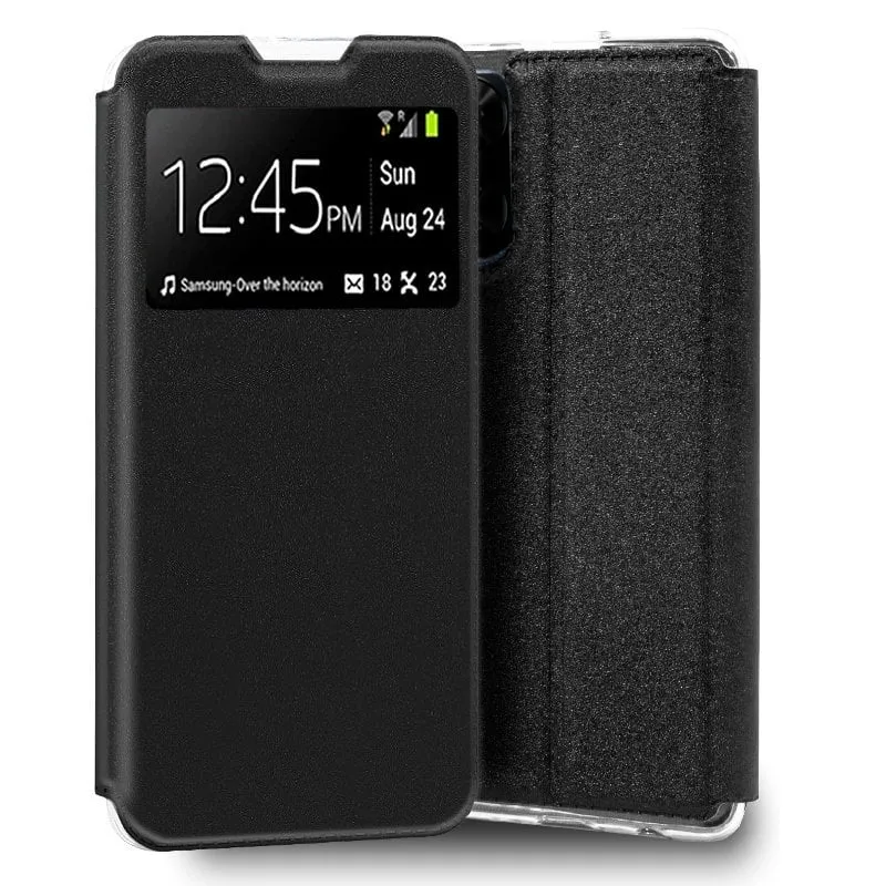 Custodia Flip Cover nera liscia COOL per TCL 505 - immagine 1