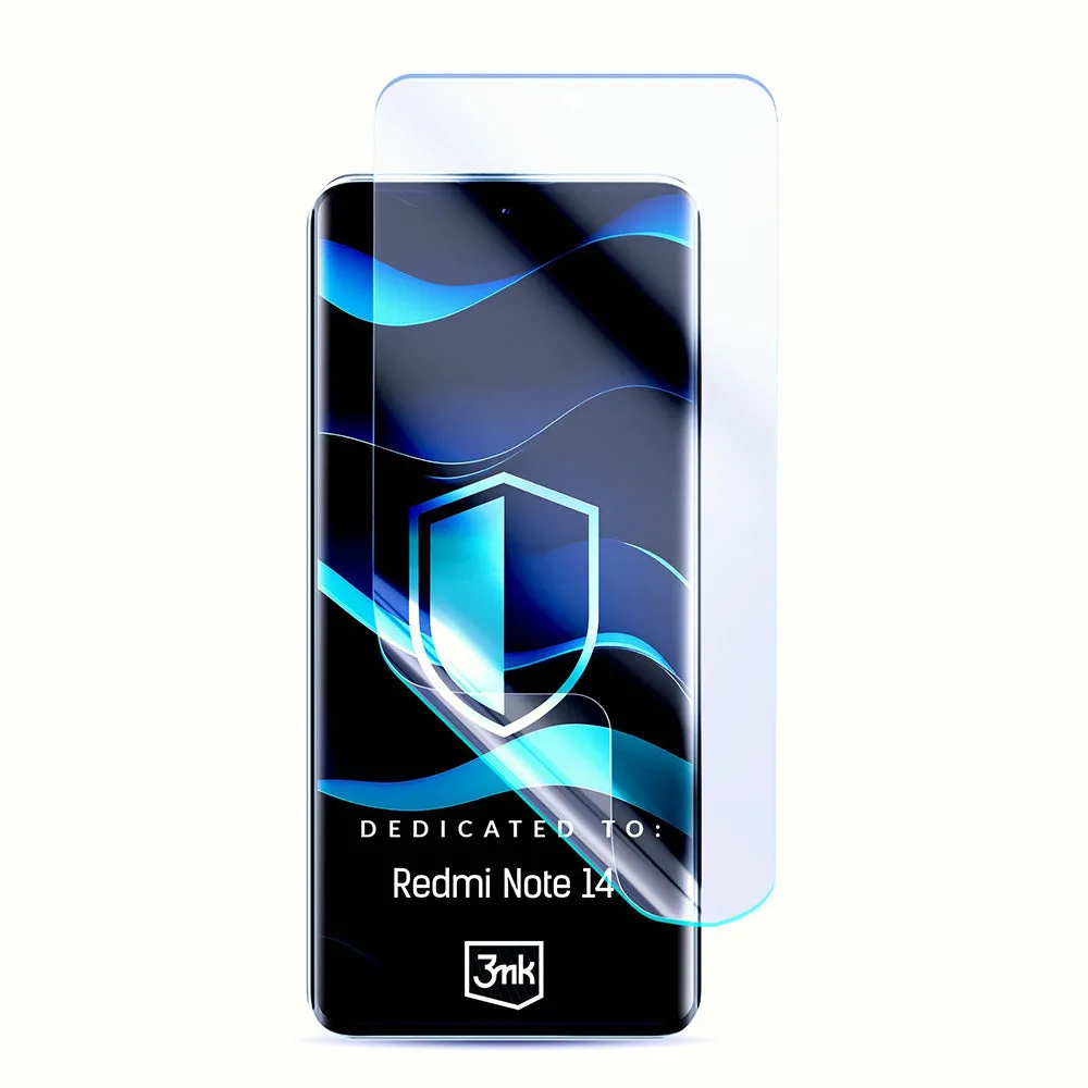 Pellicola protettiva per schermo 3MK FlexibleGlass per Xiaomi Redmi Note 14 4G (Standard), Vetro Flessibile, Colla Totale - immagine 1