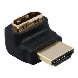Connettore video Hdmi M F 90 Verso il Basso Black IADAP HDMI L - immagine 1