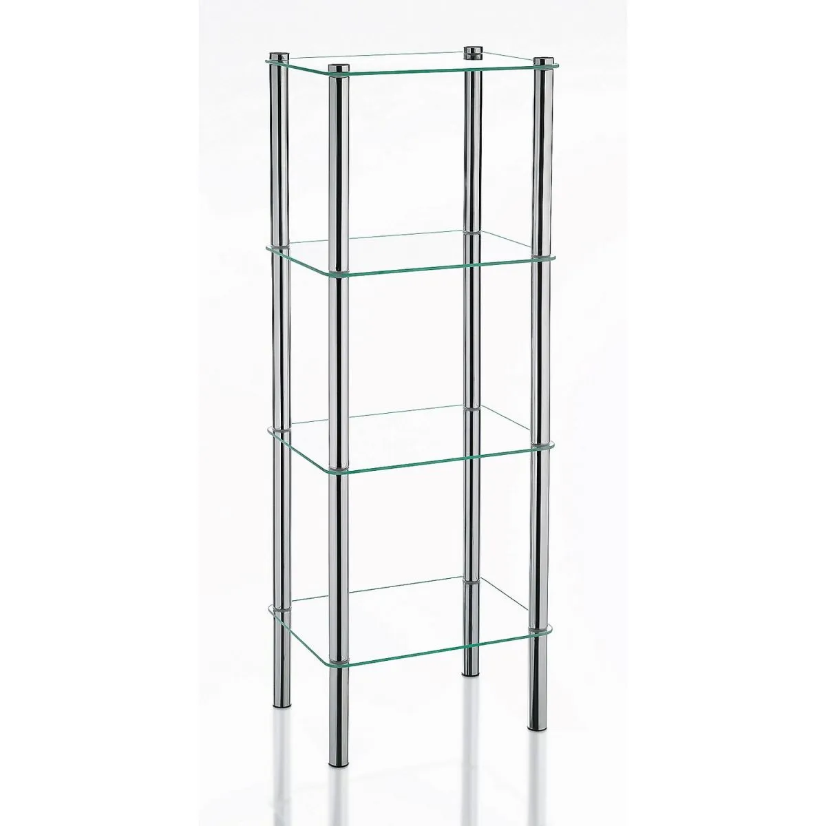 kela Scaffale Lars in metallo; 30x40x107 cm (LxPxH); trasparente - immagine 1