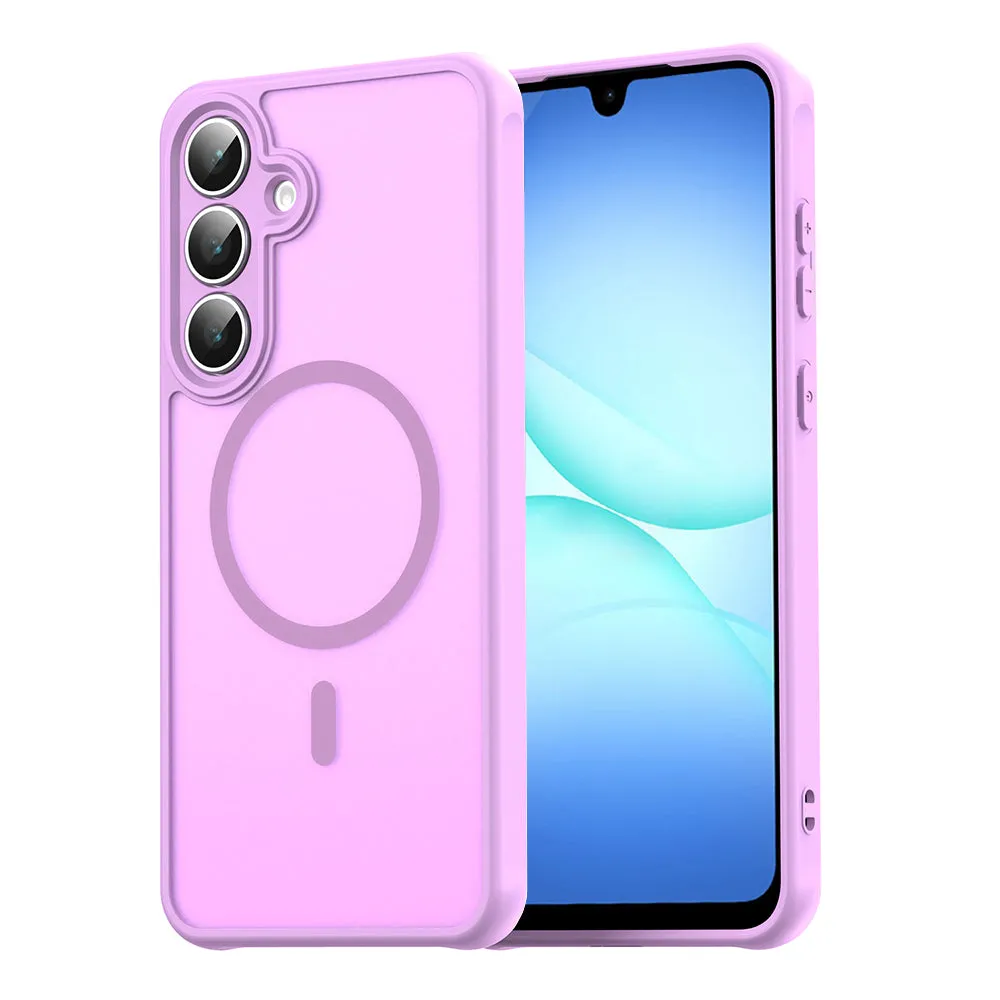 Custodia MagSafe per Samsung Galaxy A18 5G A186 / A18 4G A185 / F17 / M17 / A17 4G A175, Techsuit, HaloFrost II, Rosa - immagine 1