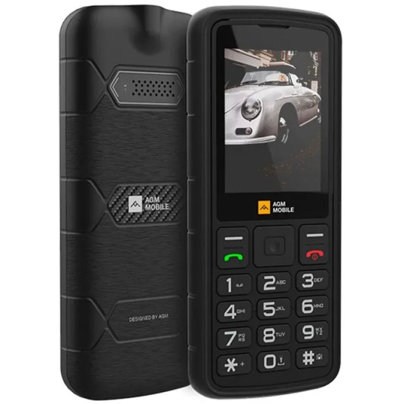 AGM M9 4G Telefono cellulare robusto di base per anziani Nero - immagine 1