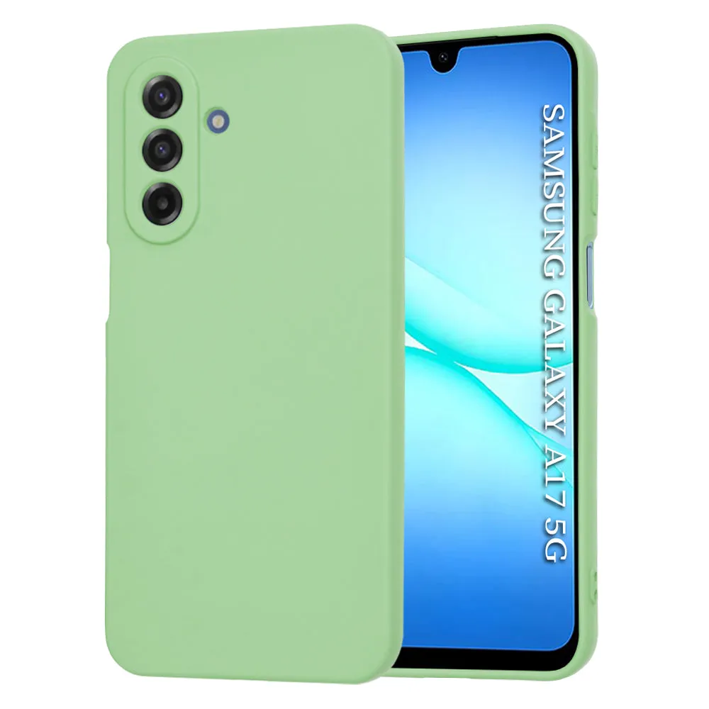 Custodia per Samsung Galaxy A18 5G A186 / A18 4G A185 / F17 / M17 / A17 4G A175, Techsuit, SoftFlex, Verde Chiaro - immagine 1