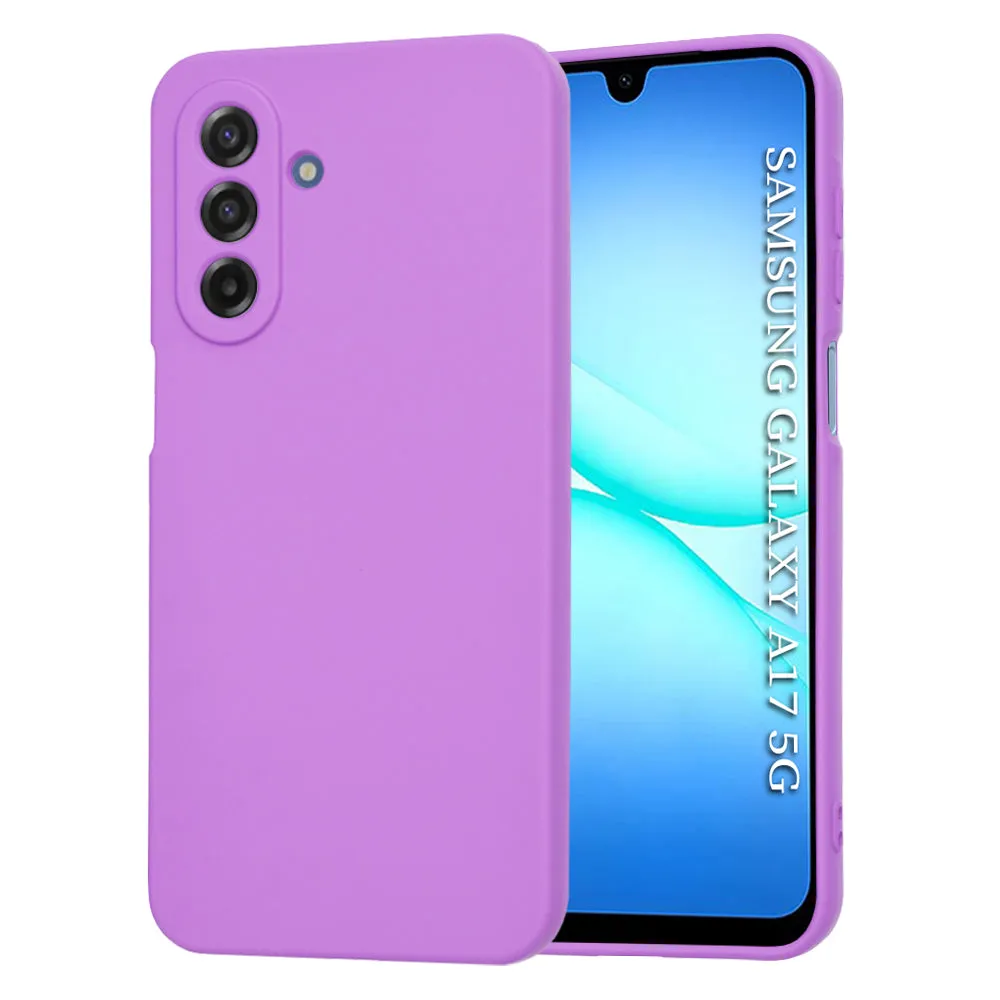 Custodia per Samsung Galaxy A18 5G A186 / A18 4G A185 / F17 / M17 / A17 4G A175, Techsuit, SoftFlex, Viola - immagine 1