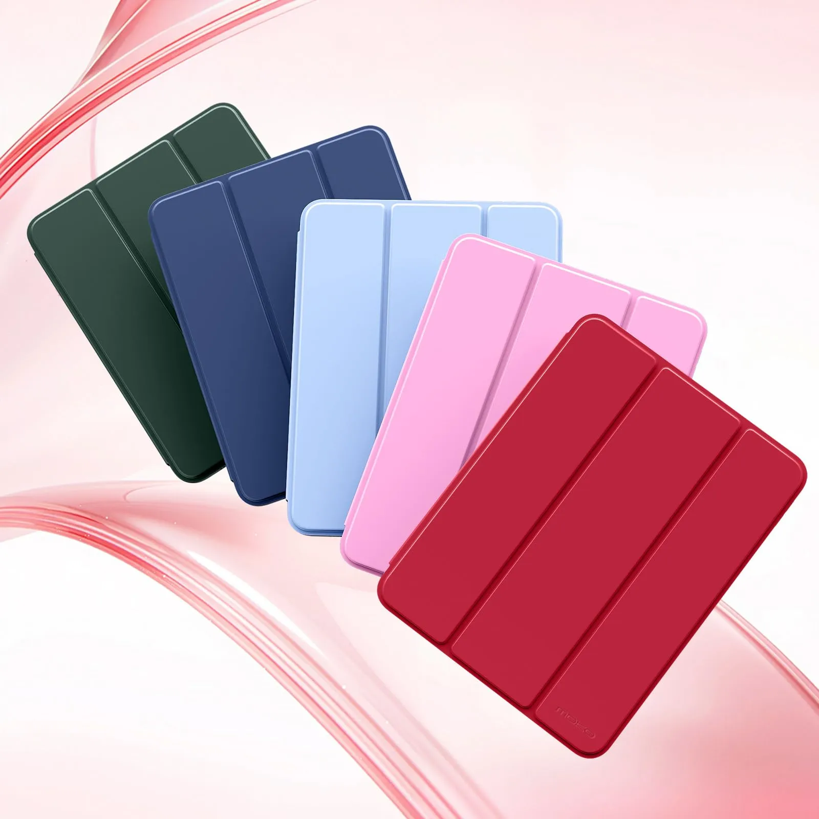 MoKo Custodia Sottile per iPad Air 11", iPad Air 5a/4a Gen, Vino Rosso - immagine 8