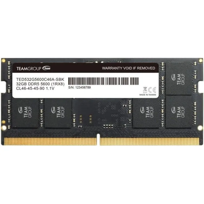 Team Group Elite SO-DIMM DDR5 5600 MHz 32 GB CL46 - immagine 1