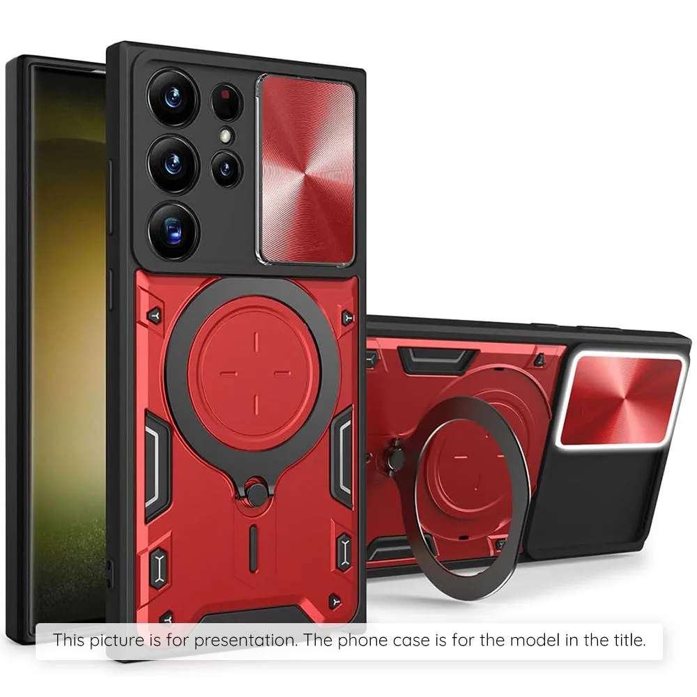 Custodia per Motorola Moto E15 / G05, Techsuit, CamGuard Pro, Rossa - immagine 1