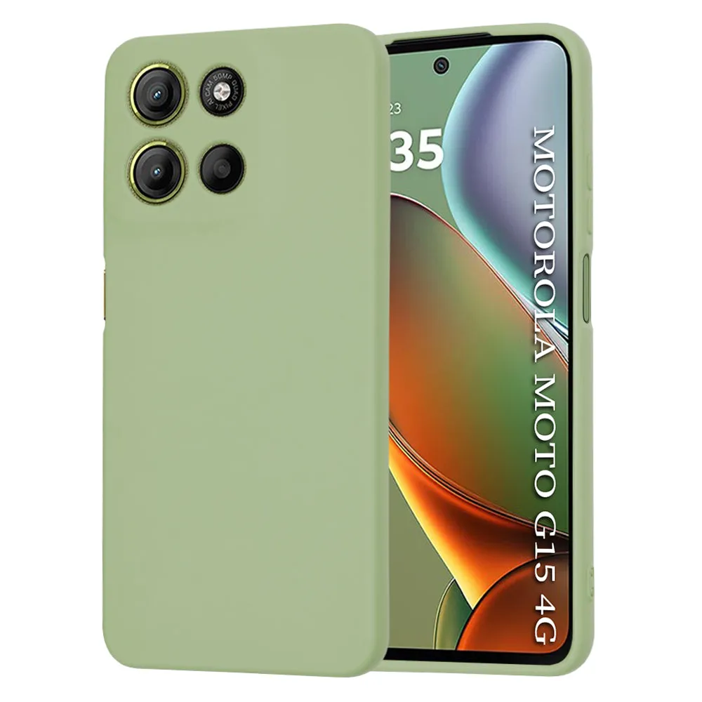 Custodia per Motorola Moto G15 / G15 Power, Techsuit, SoftFlex, Matcha - immagine 1
