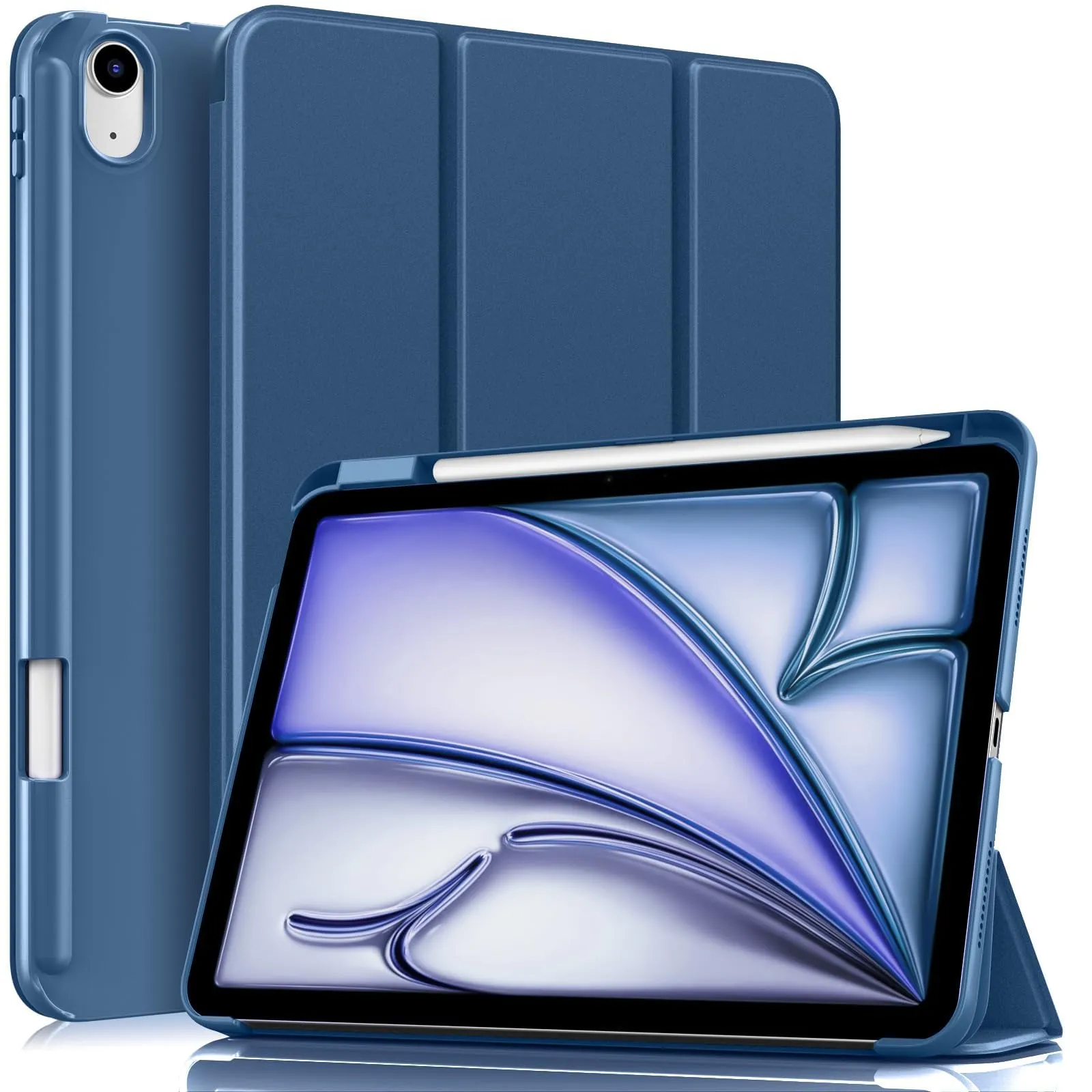 MoKo Custodia Sottile per iPad Air 11", iPad Air 5a/4a Gen, Grigio Blu - immagine 1