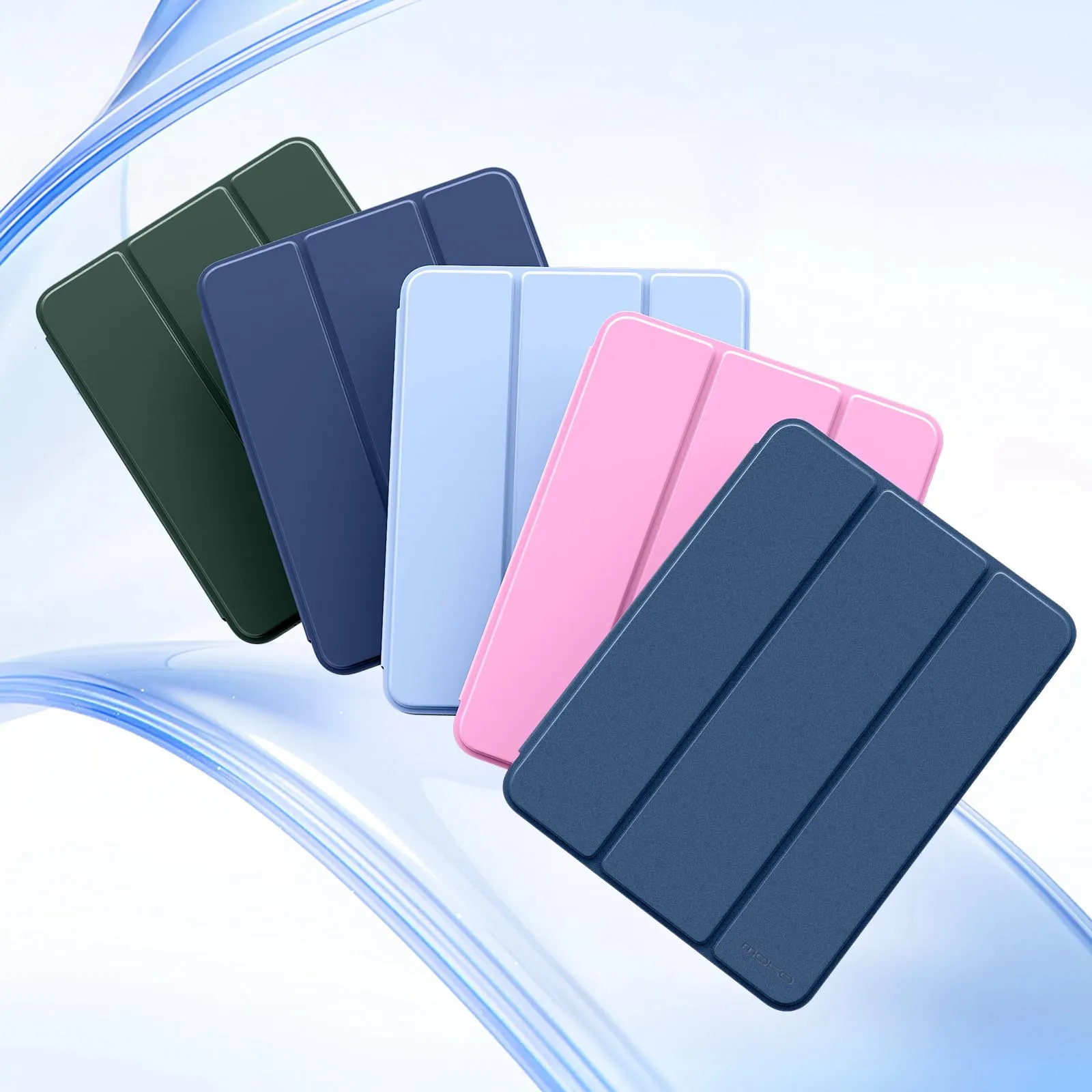 MoKo Custodia Sottile per iPad Air 11", iPad Air 5a/4a Gen, Grigio Blu - immagine 8