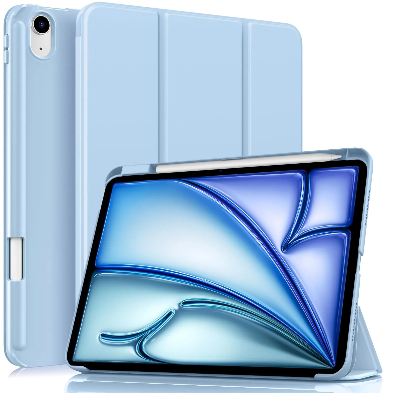 MoKo Custodia Sottile per iPad Air 11", iPad Air 5a/4a Gen, Cielo Blu - immagine 1