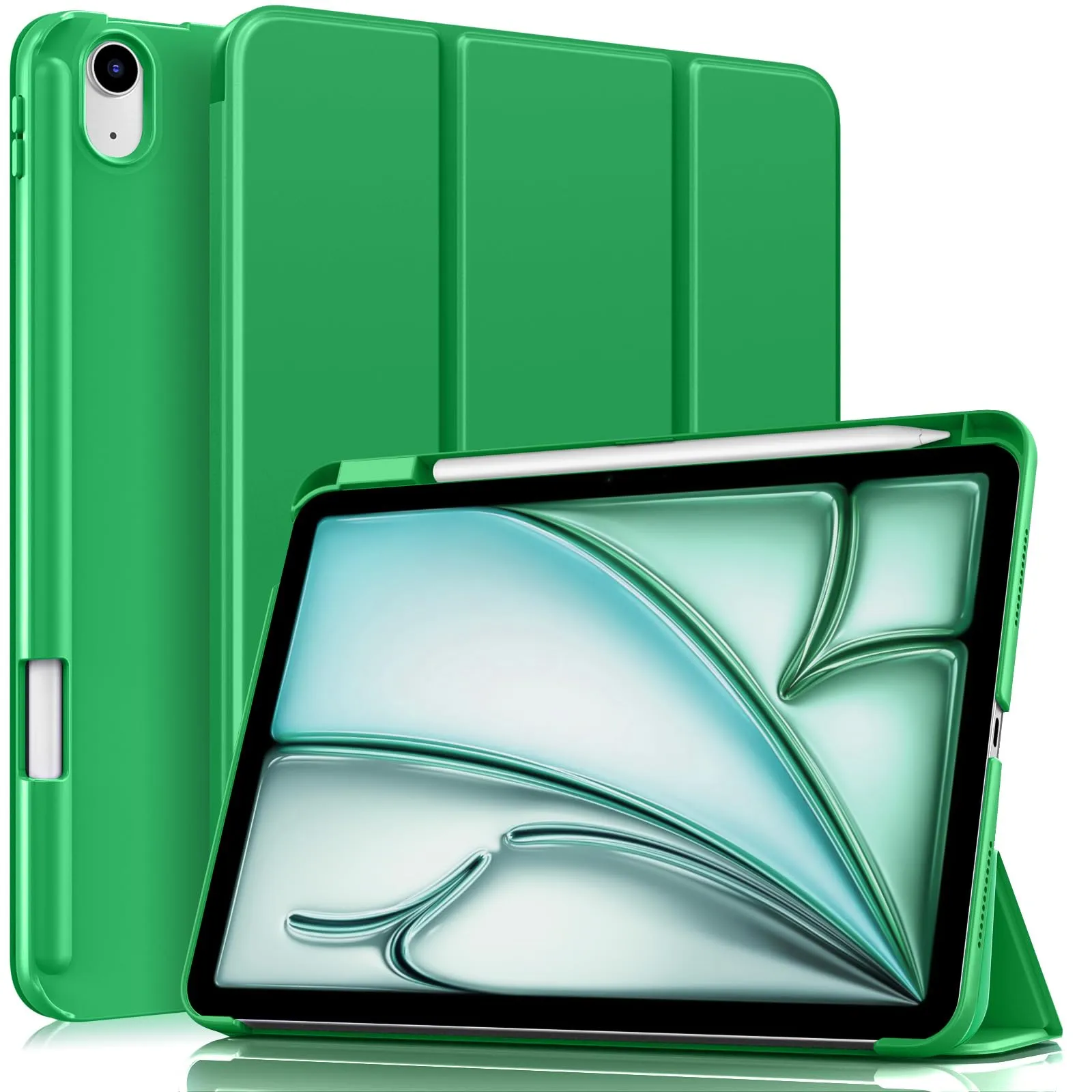 MoKo Custodia Sottile per iPad Air 11", iPad Air 5a/4a Gen, Verde Foresta - immagine 1