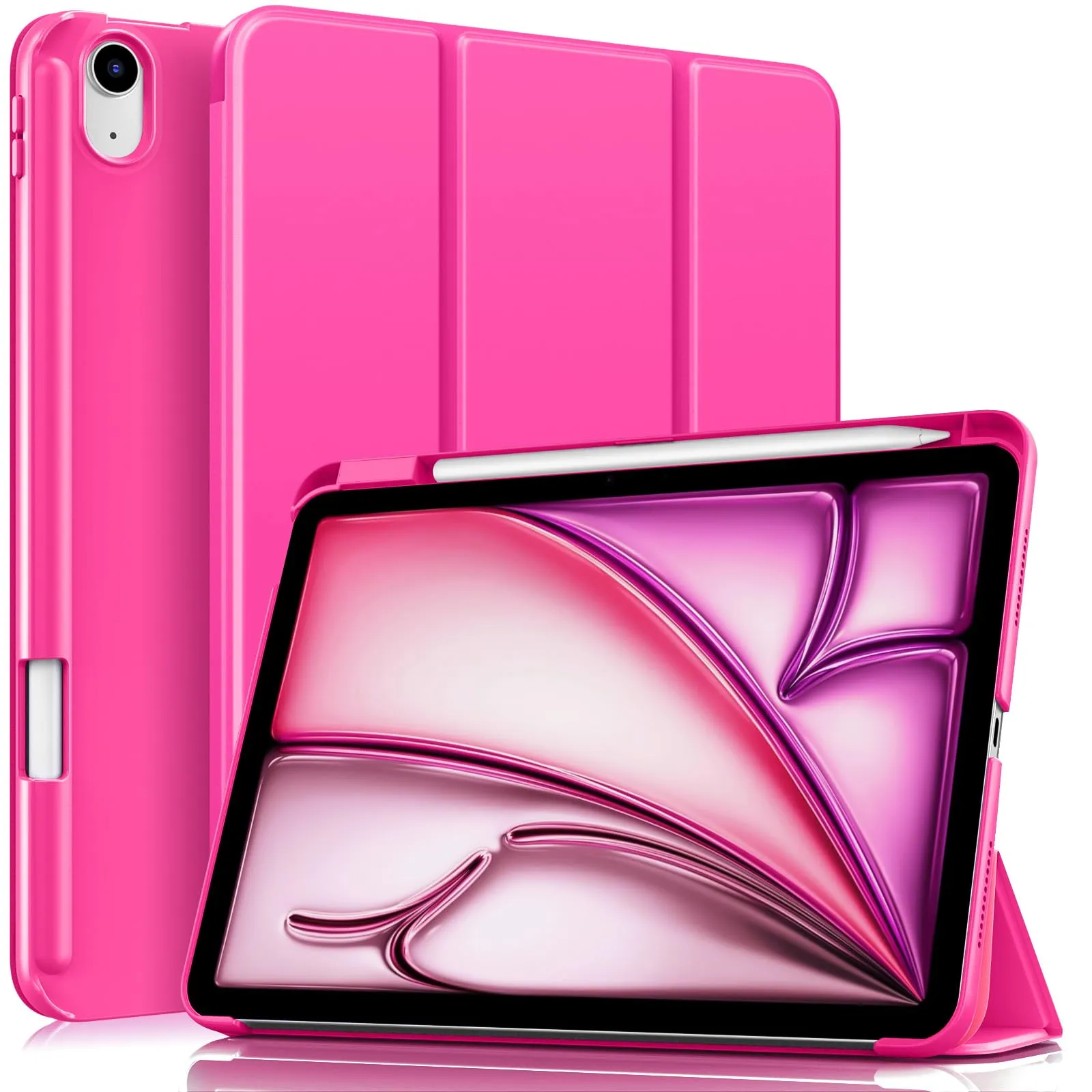 MoKo Custodia Sottile per iPad Air 11", iPad Air 5a/4a Gen, Rosa Persiano - immagine 1