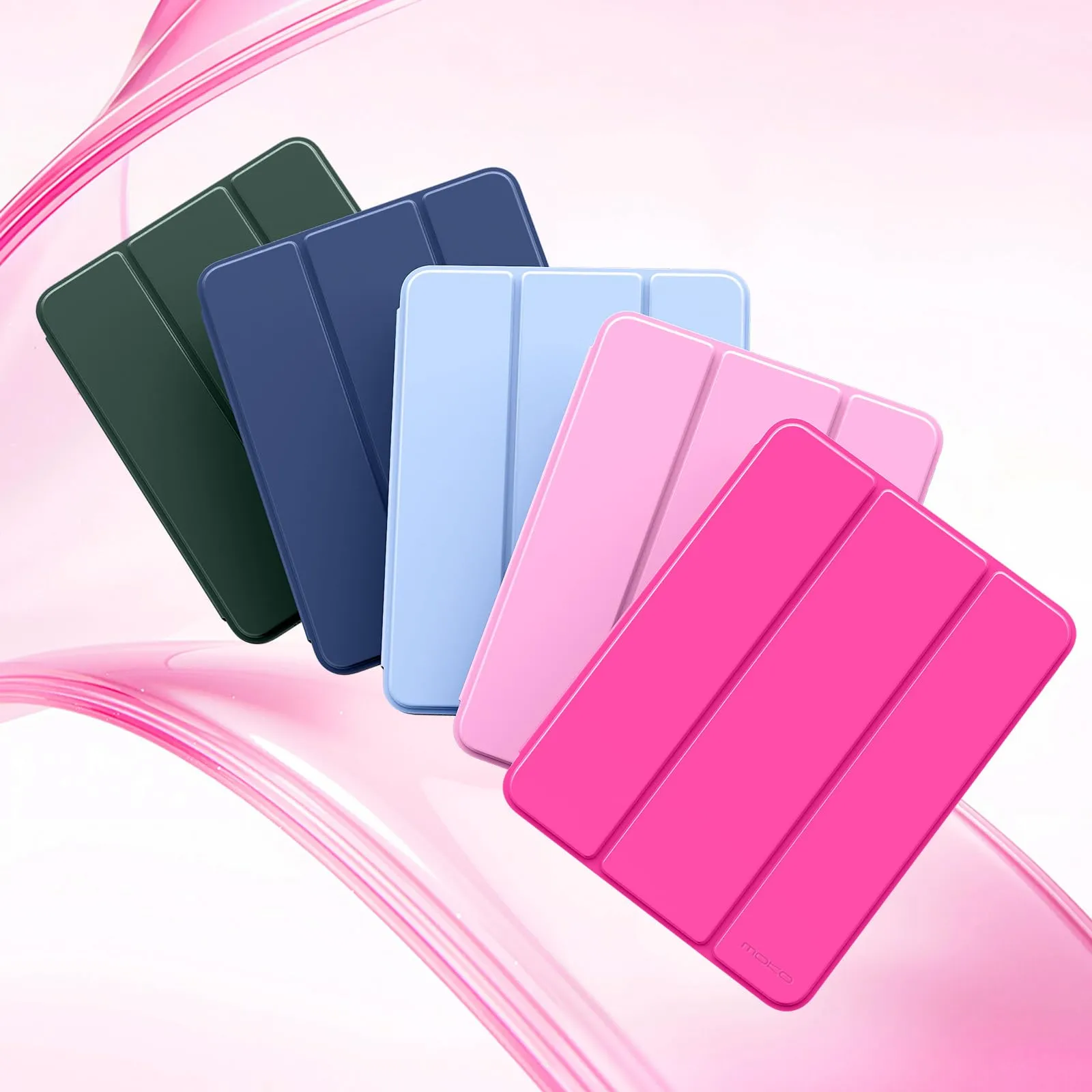 MoKo Custodia Sottile per iPad Air 11", iPad Air 5a/4a Gen, Rosa Persiano - immagine 8