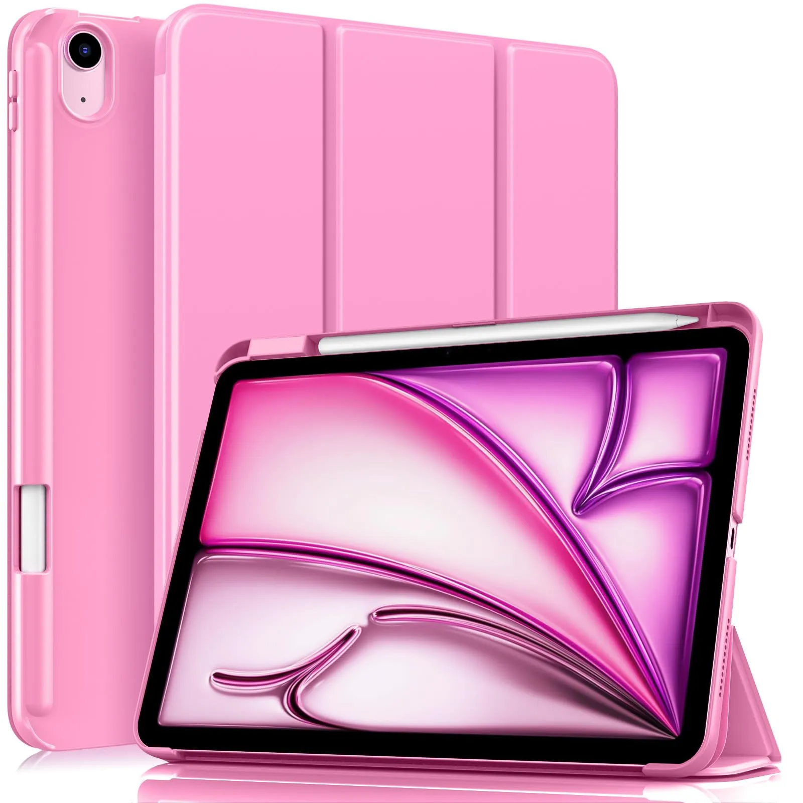 MoKo Custodia Sottile per iPad Air 11 ", iPad Air 5a/4a Gen, Peonía - immagine 1
