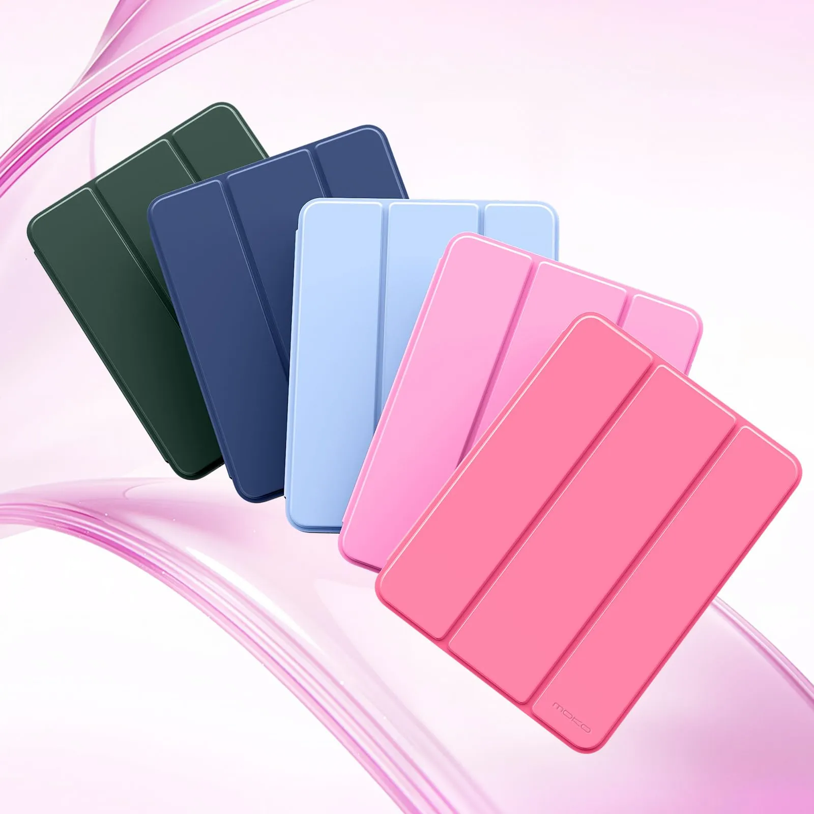 MoKo Custodia Sottile per iPad Air 11 ", iPad Air 5a/4a Gen, Peonía - immagine 8