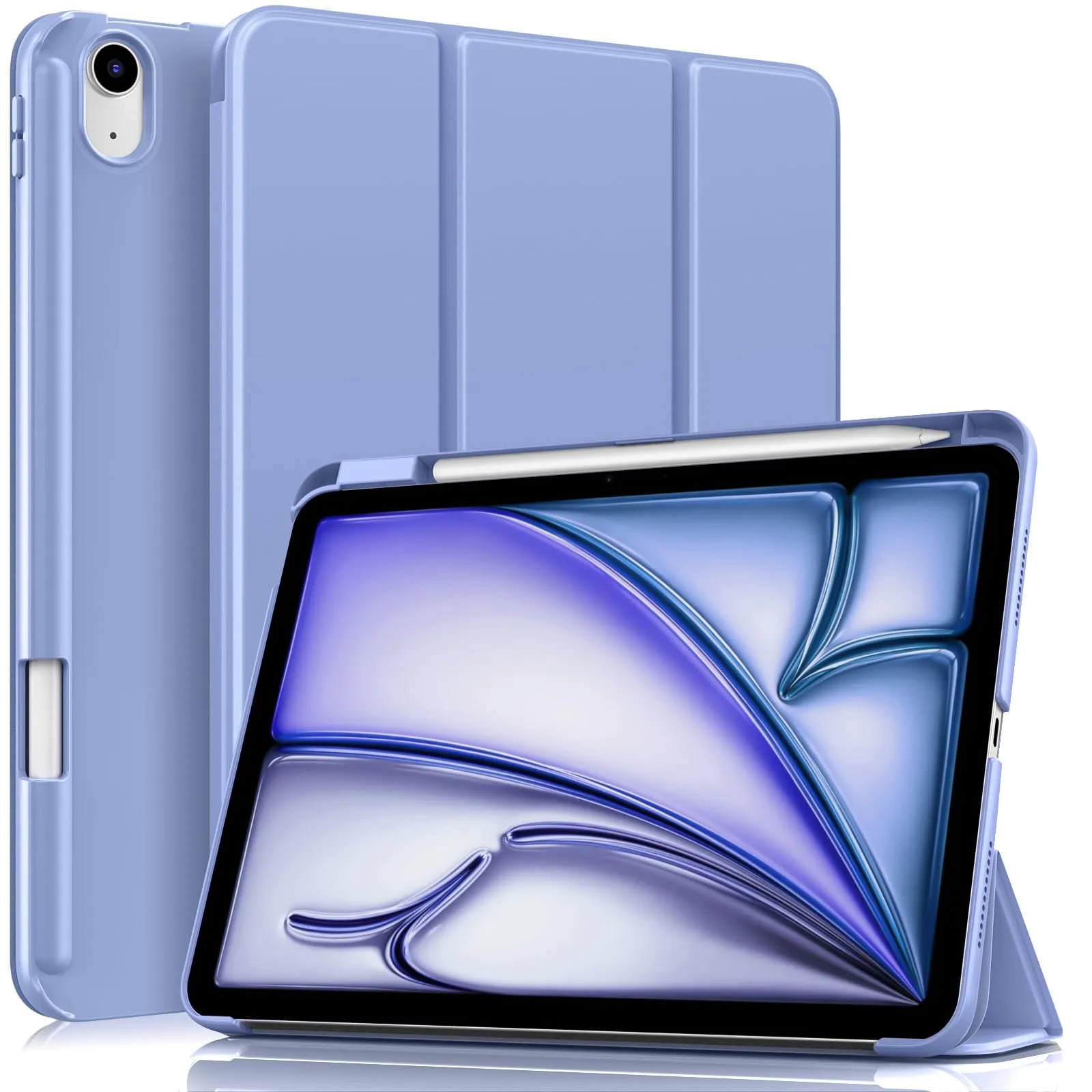 MoKo Custodia Sottile per iPad Air 11", iPad Air 5a/4a Gen, Lavanda Viola - immagine 1