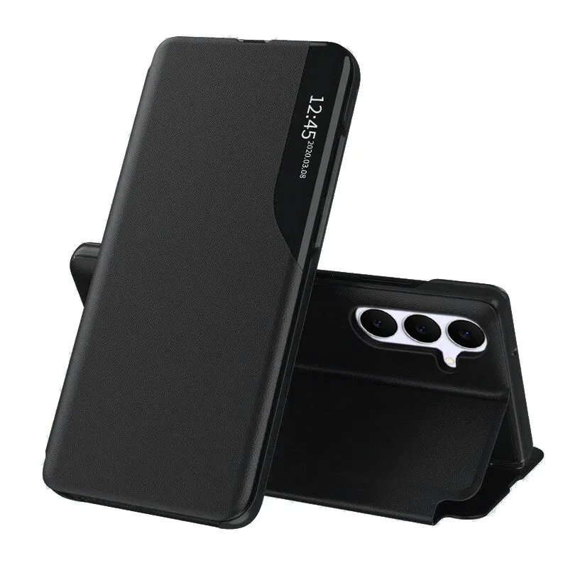 Custodia per Samsung Galaxy S25 FE, Techsuit, eFold, Nera - immagine 1