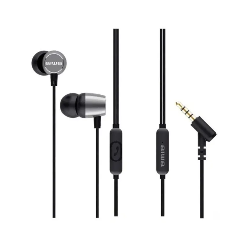 Cuffie intrauricolari con cavo argento Aiwa ESTM-30SL - immagine 1