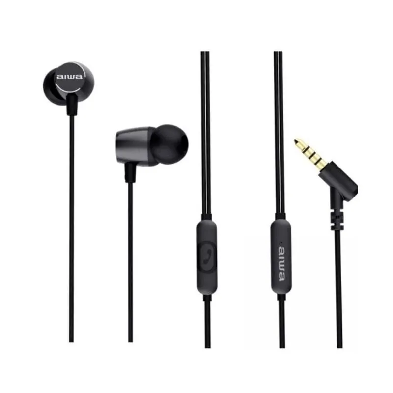 Cuffie cablate Inear Aiwa ESTM-30BK nere - immagine 1