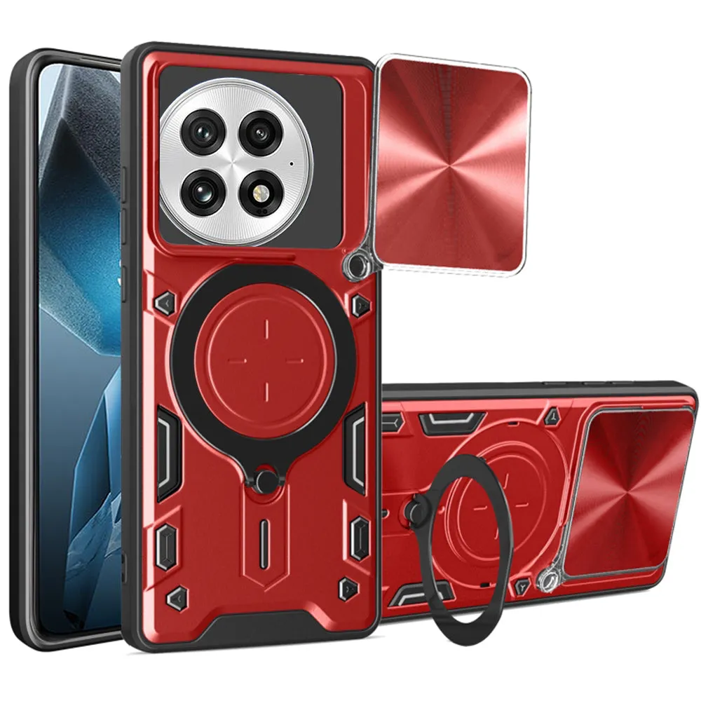 Custodia per OnePlus 13, Techsuit, CamGuard Pro, Rossa - immagine 1