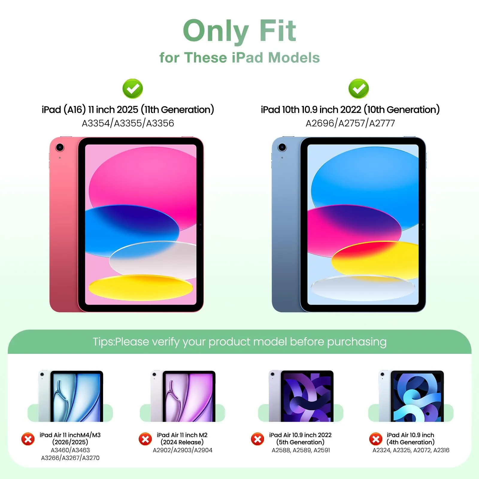 MoKo per iPad A16 11ª/10ª Generazione Custodia con Portapenne, Verde - immagine 2