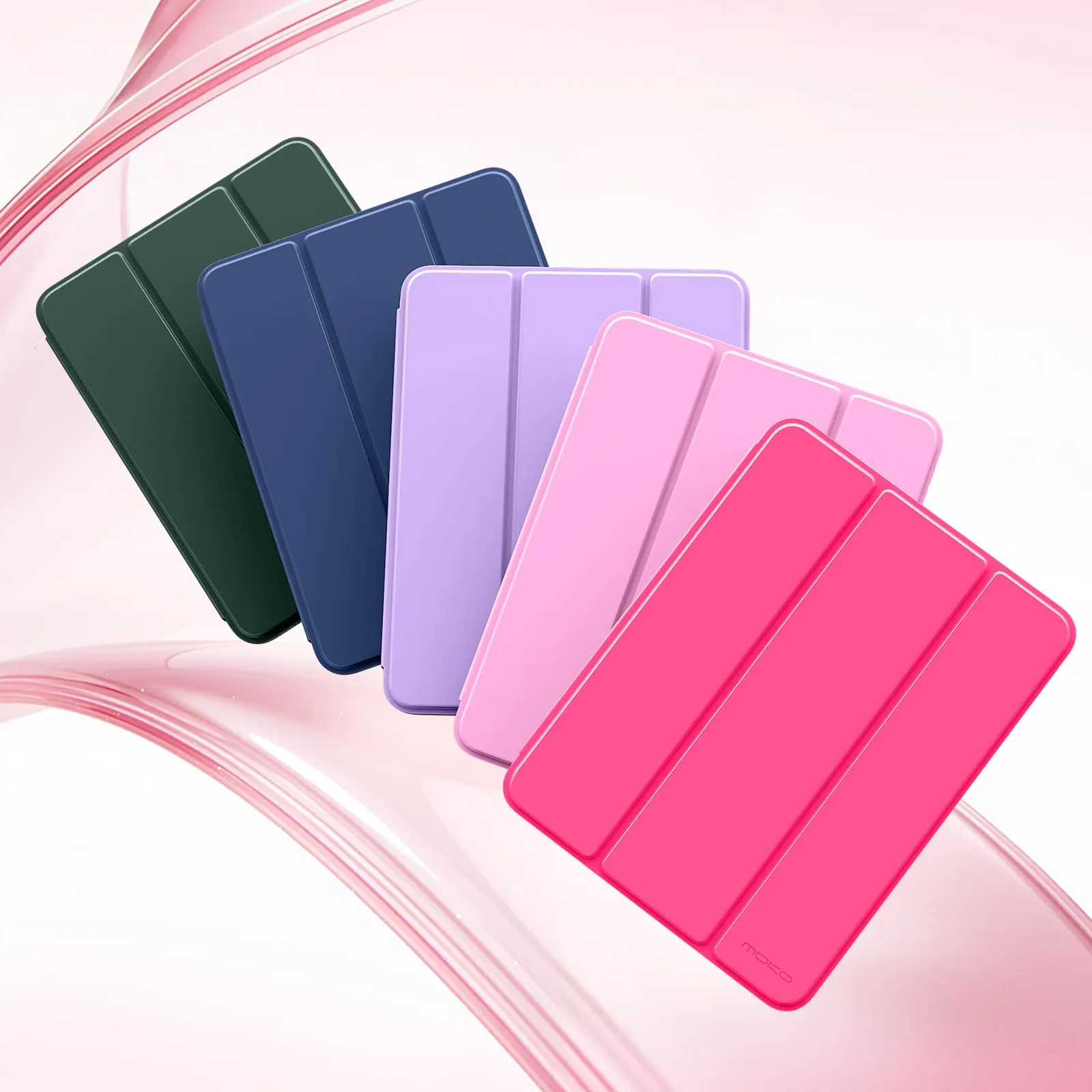 MoKo per iPad A16 11ª/10ª Gen Custodia con Portapenne, Rosa Brillante - immagine 8