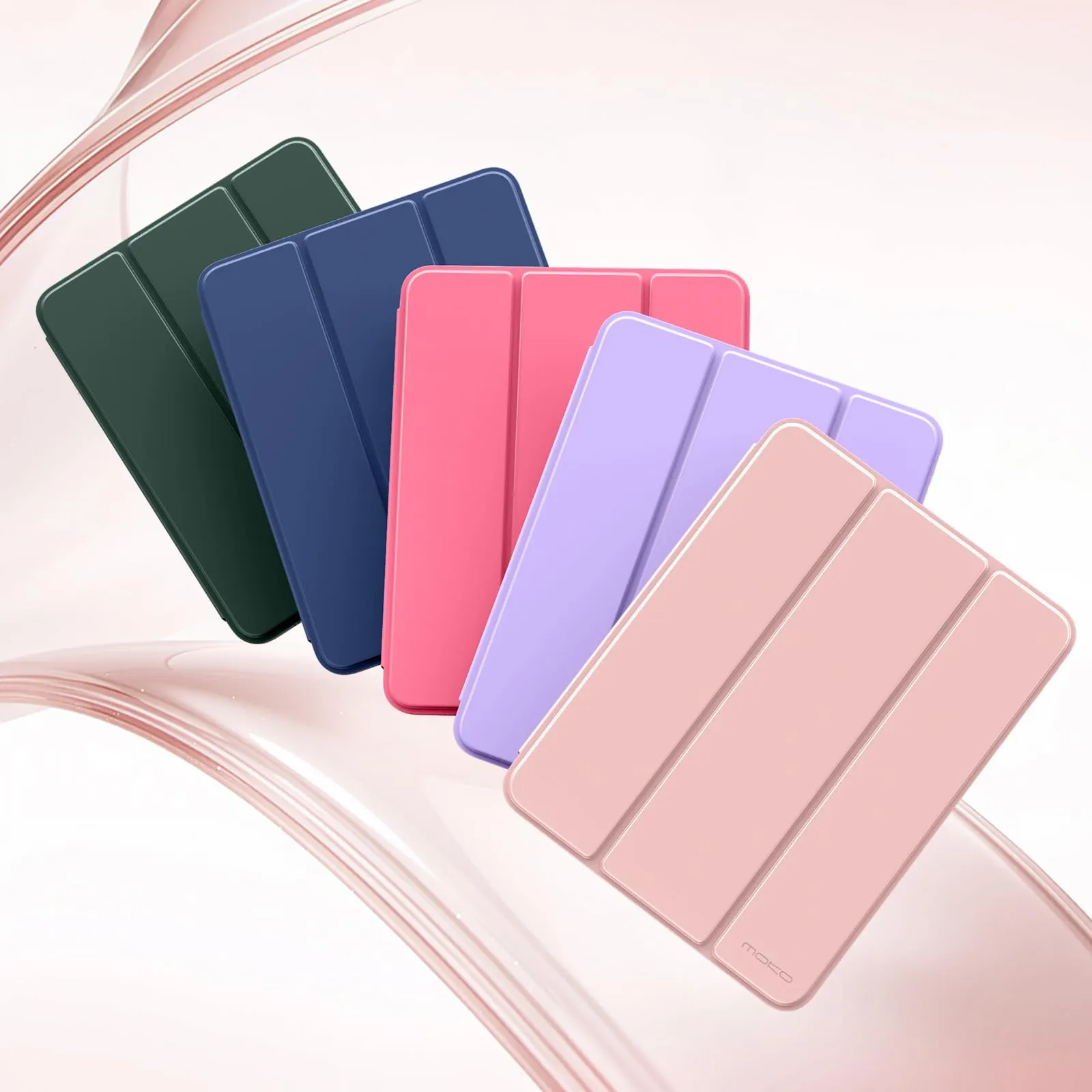 MoKo per iPad A16 11ª/10ª Generazione Custodia con Portapenne, Oro Rosa - immagine 8