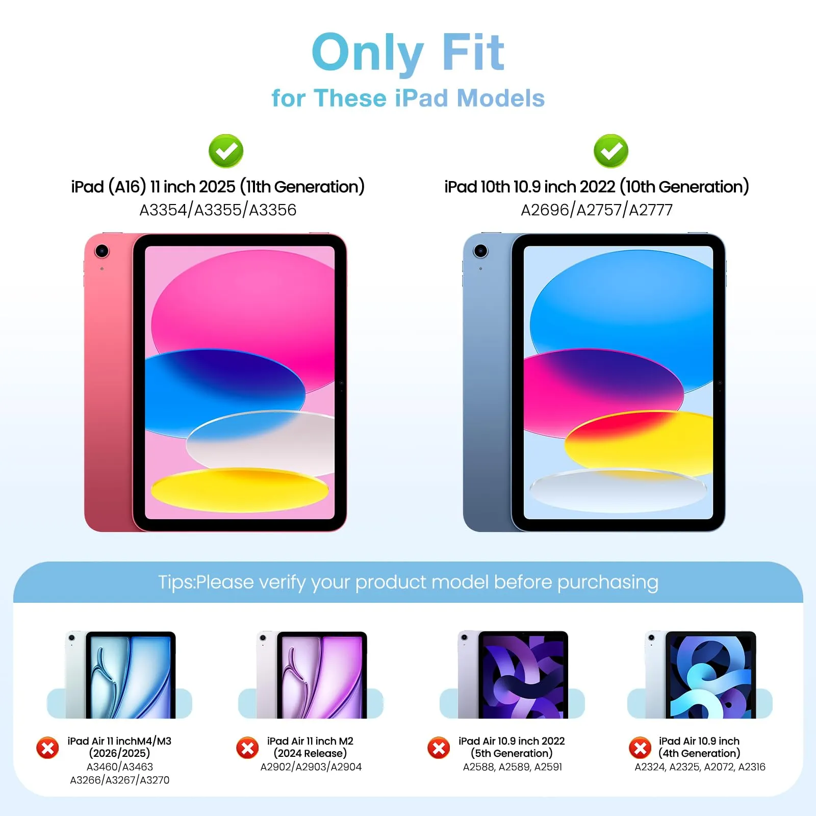 MoKo per iPad A16 11ª/10ª Generazione Custodia con Portapenne, Nero - immagine 2