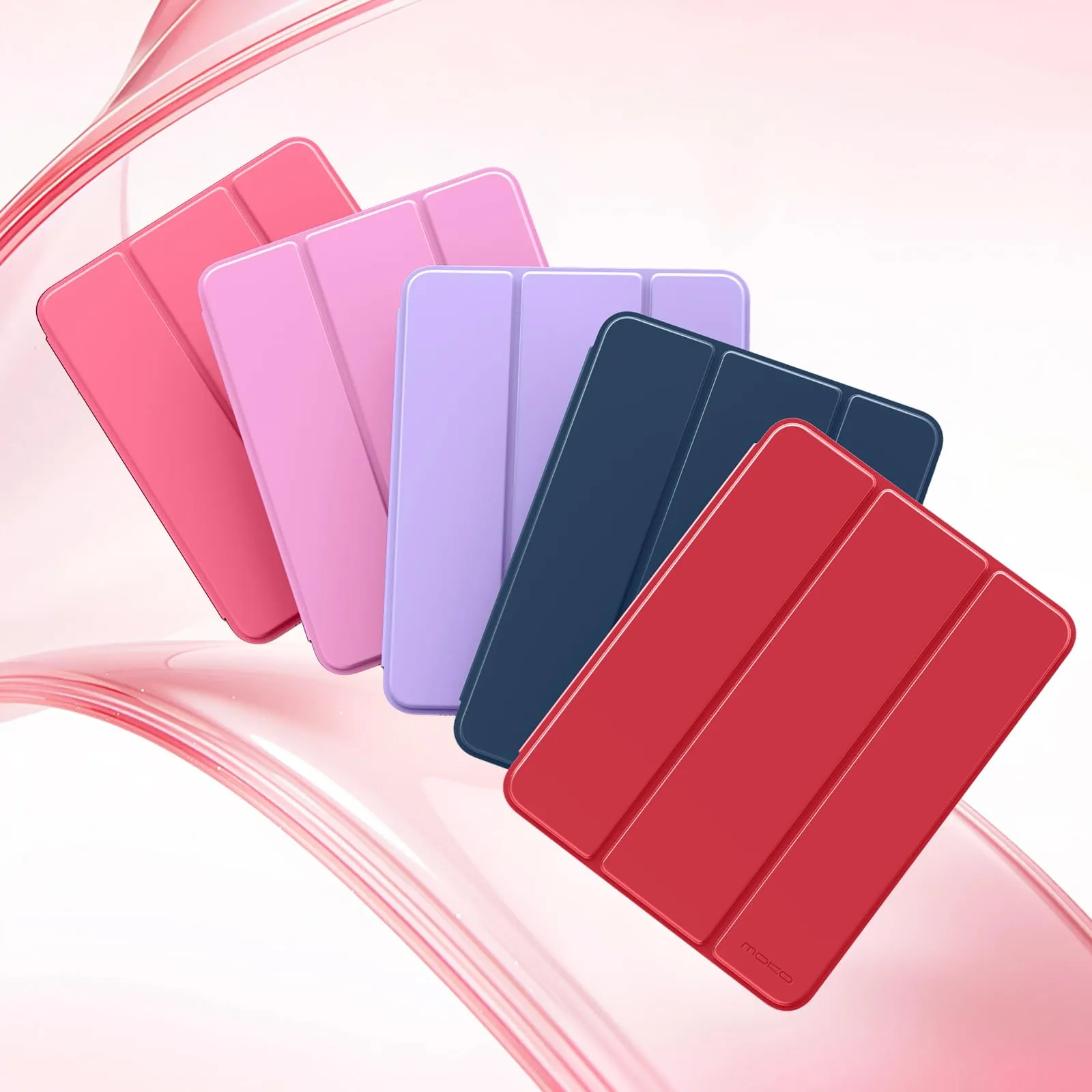 MoKo per iPad A16 11ª/10ª Generazione Custodia con Portapenne, Rosso - immagine 8