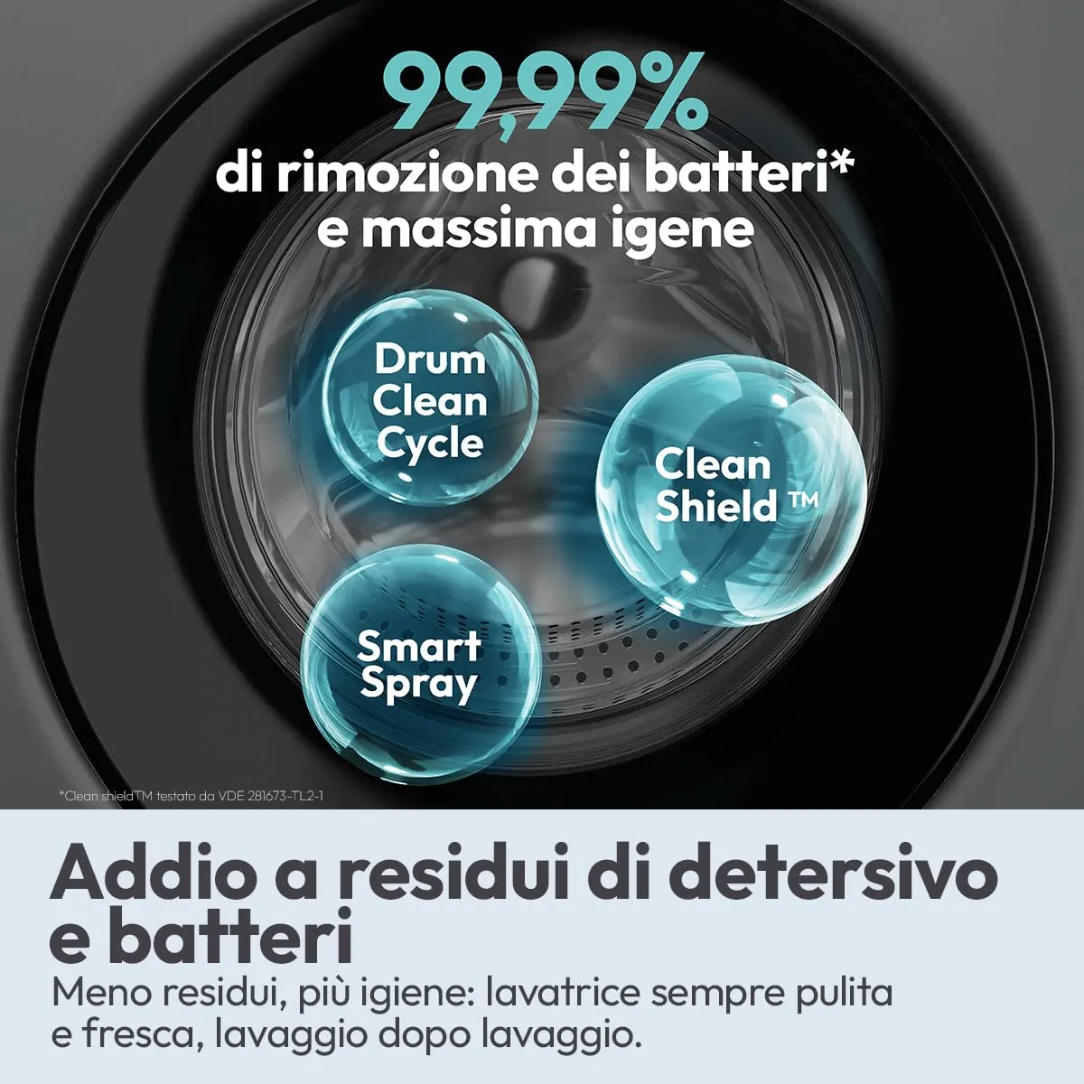 Candy Easy Pro Lavatrice Slim 7 Kg, Classe A-15%, Antracite - immagine 5