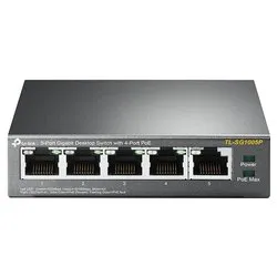 Switch di rete 5 porte Unmanaged PoE Black TL SG1005P Gigabit (1000Base-TX) - immagine 1