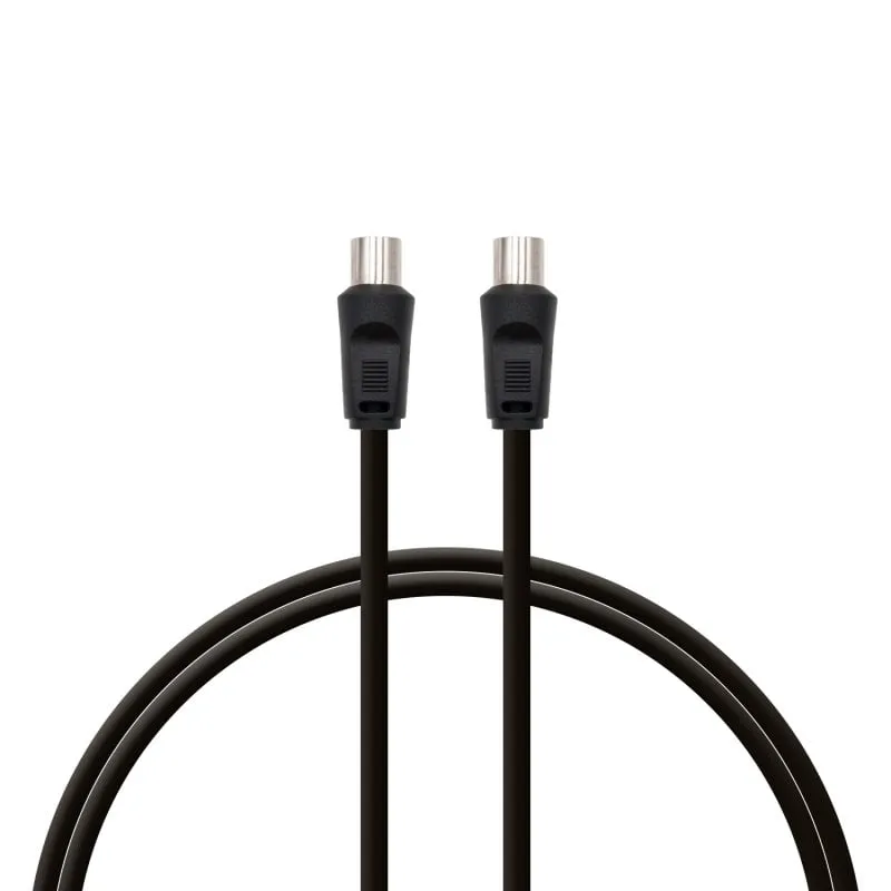 Cavo coassiale PcCom Essential 3C-2V 9,5 mm maschio / 9,5 mm femmina 3 m Nero - immagine 1