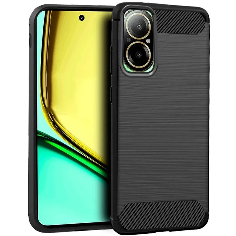 Fantastica custodia in carbonio nero per Realme C67 - immagine 1